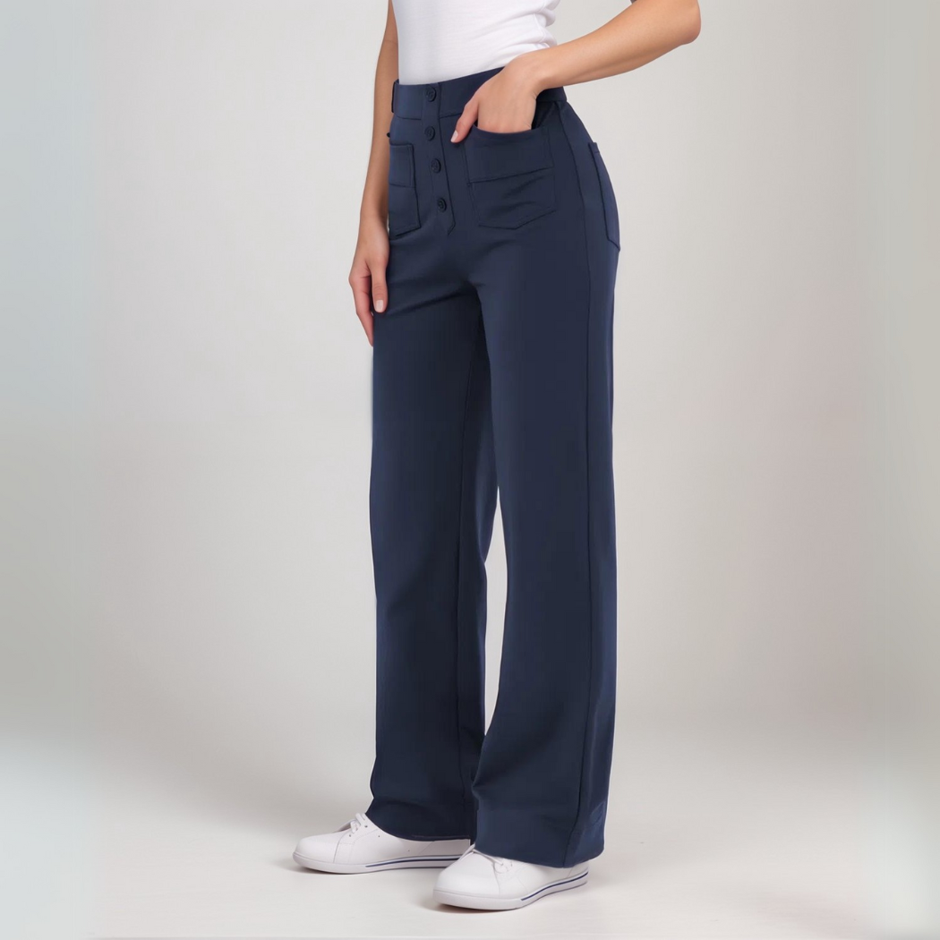 Nova | Hoge Taille Stretchbroek | 1+1 GRATIS