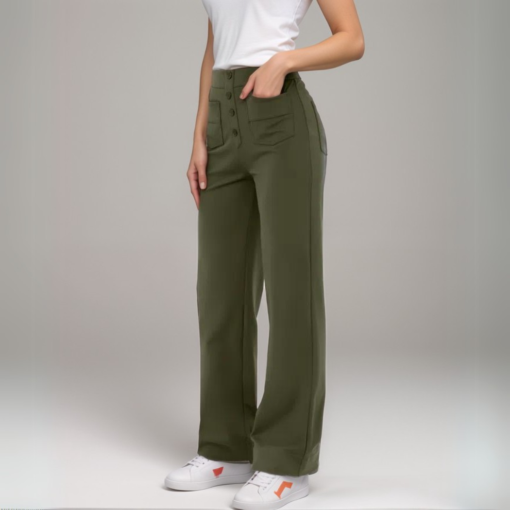 Nova | Hoge Taille Stretchbroek | 1+1 GRATIS