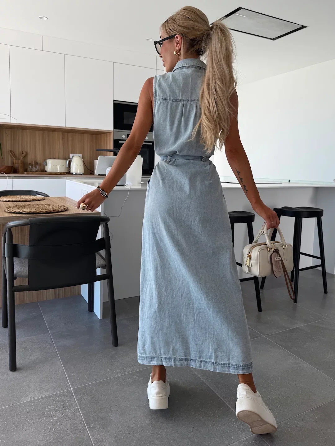 Dina | Maxi Denim Jurk