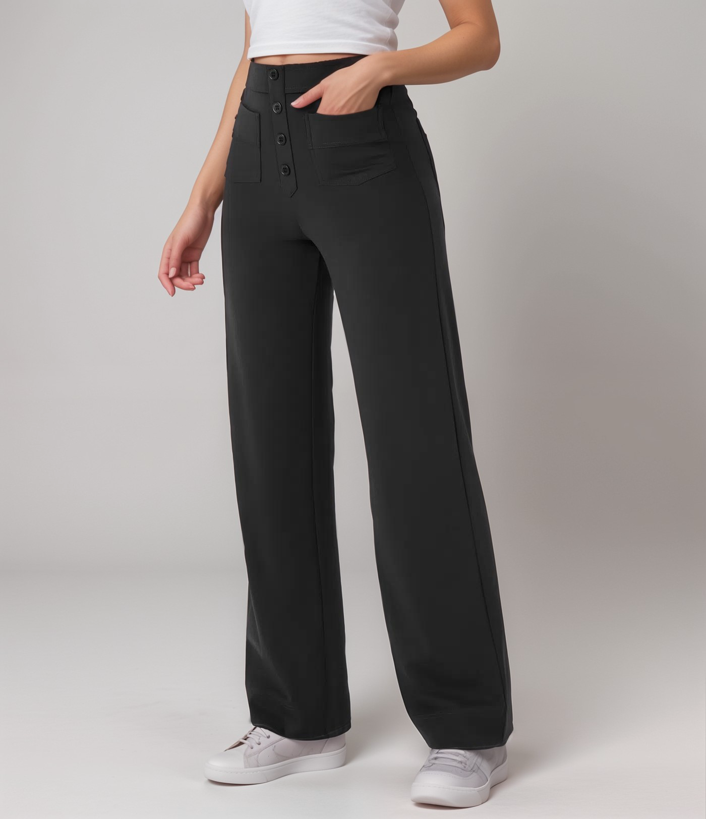 Nova | Hoge Taille Stretchbroek | 1+1 GRATIS