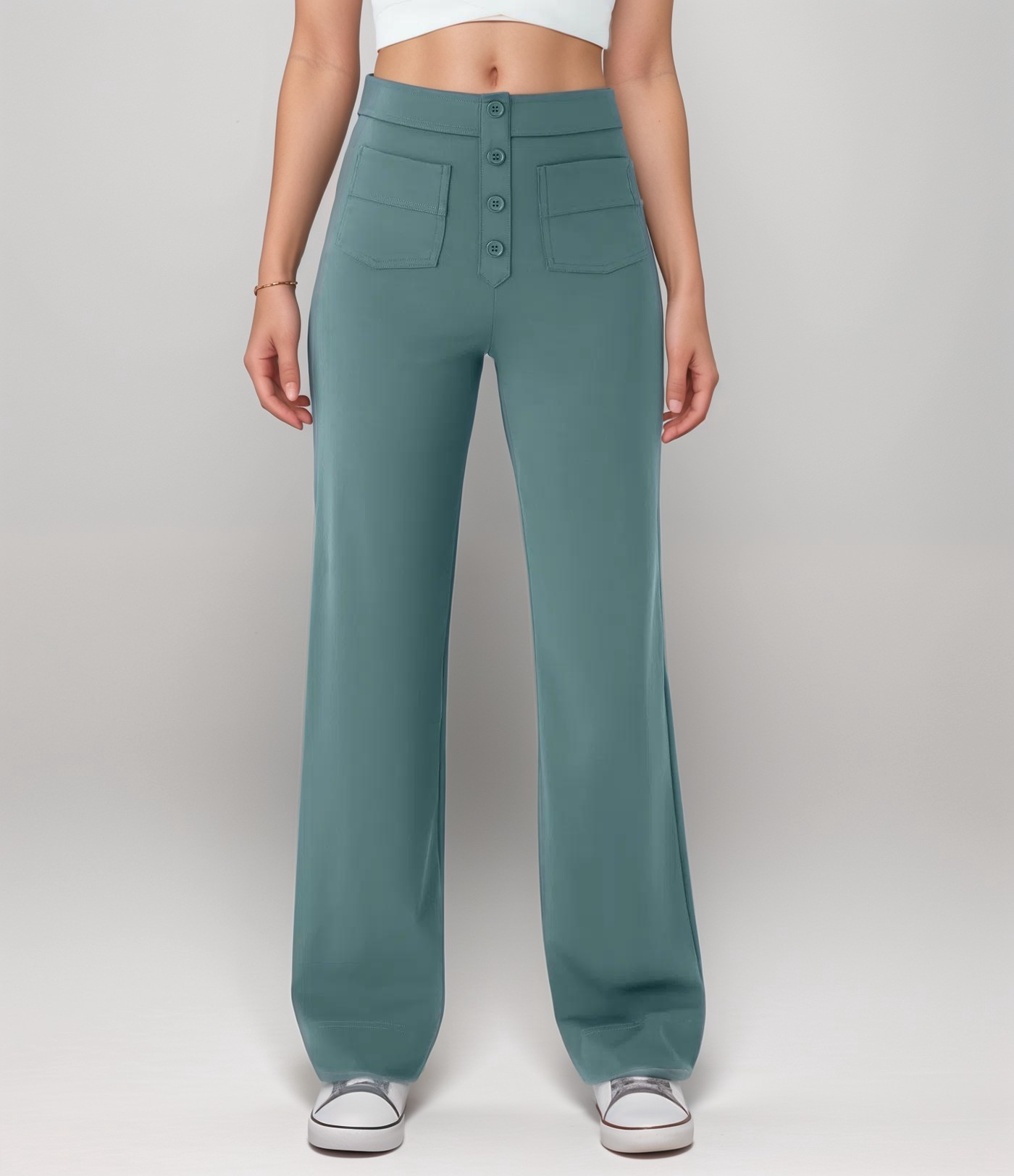 Nova | Hoge Taille Stretchbroek | 1+1 GRATIS