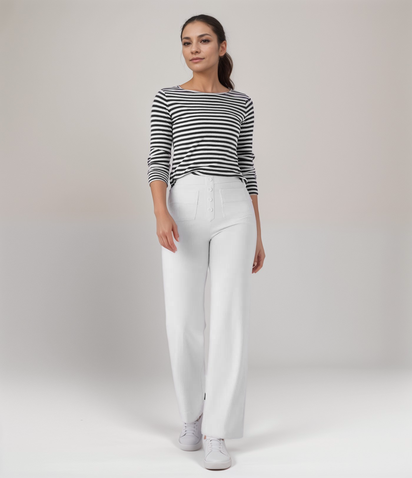 Nova | Hoge Taille Stretchbroek | 1+1 GRATIS