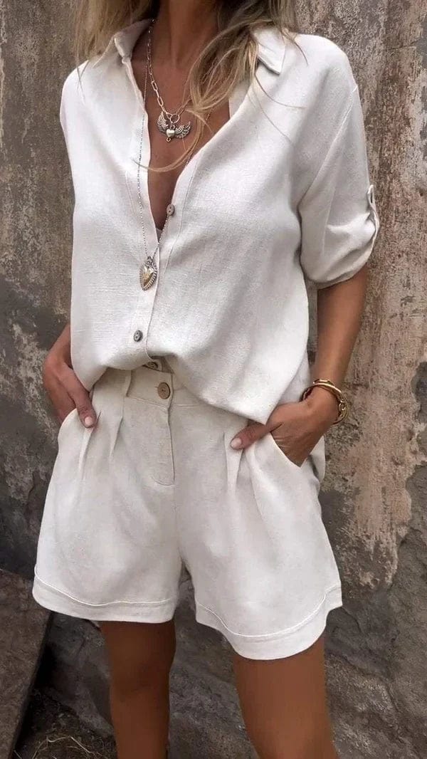 Eva | Luchtige linnen set