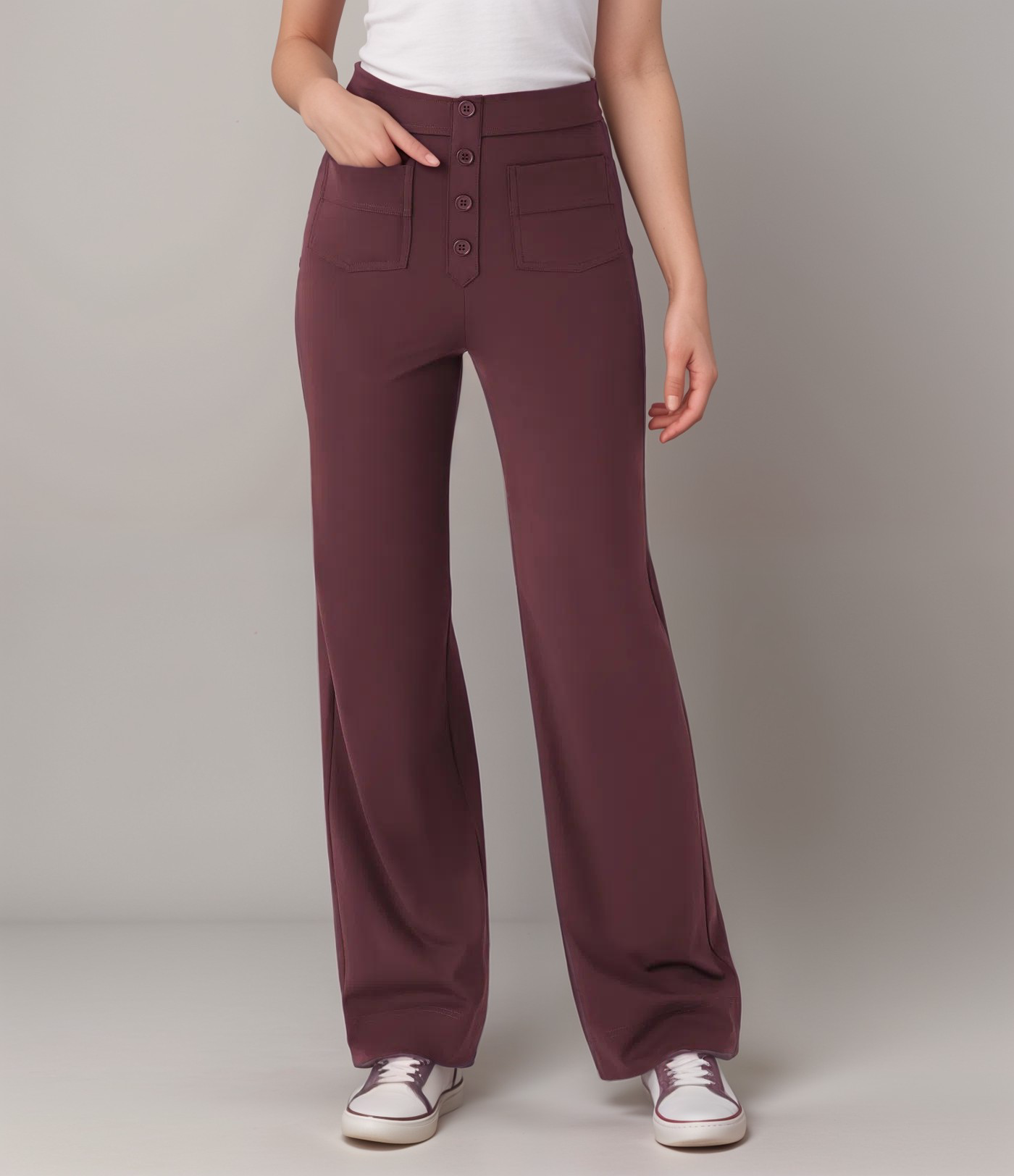 Nova | Hoge Taille Stretchbroek | 1+1 GRATIS