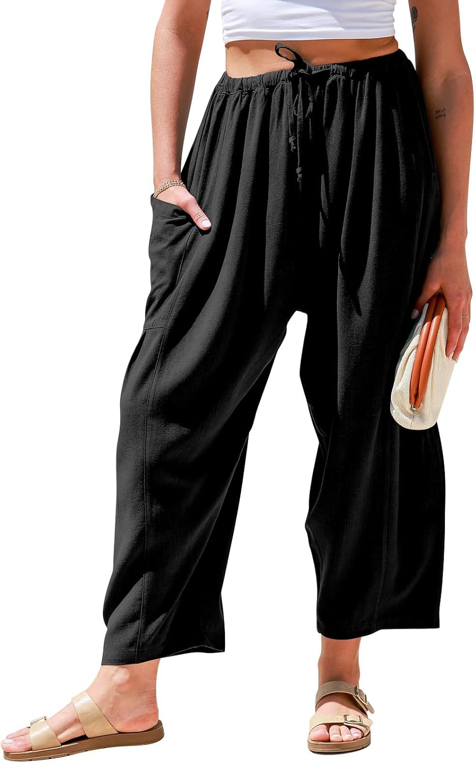 Femke | Wijde Luchtige broek