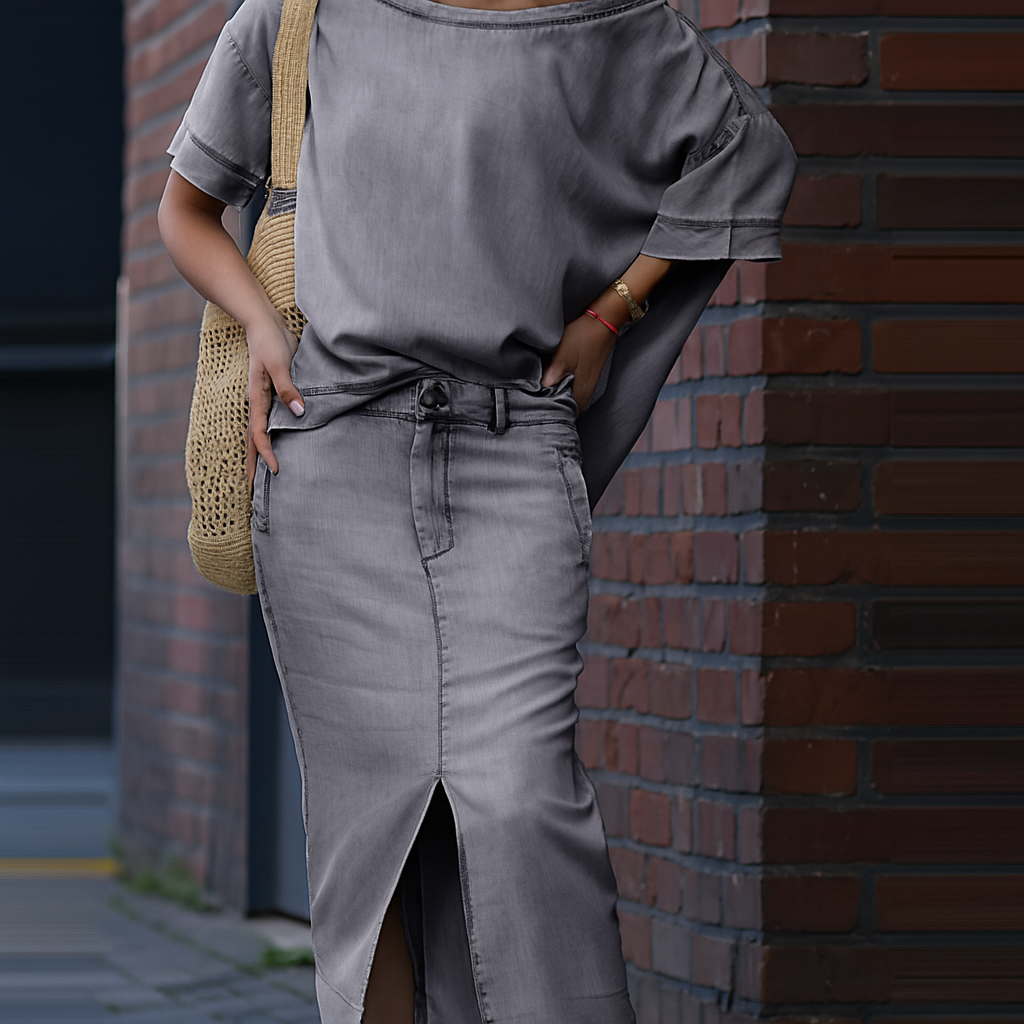 Elena – Denim Chic Set