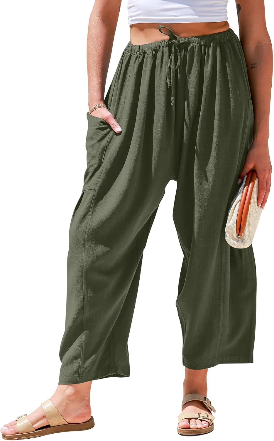 Femke | Wijde Luchtige broek