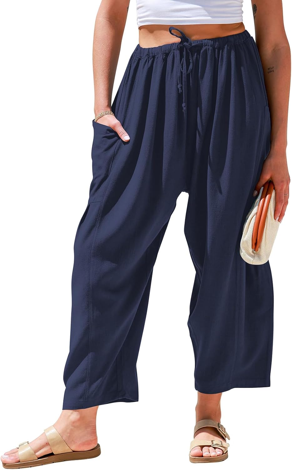 Femke | Wijde Luchtige broek
