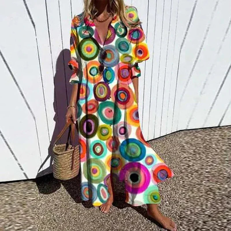 Ellen | Boho Jurk Met Print