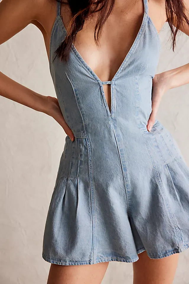 Lizzy | Denim Playsuit