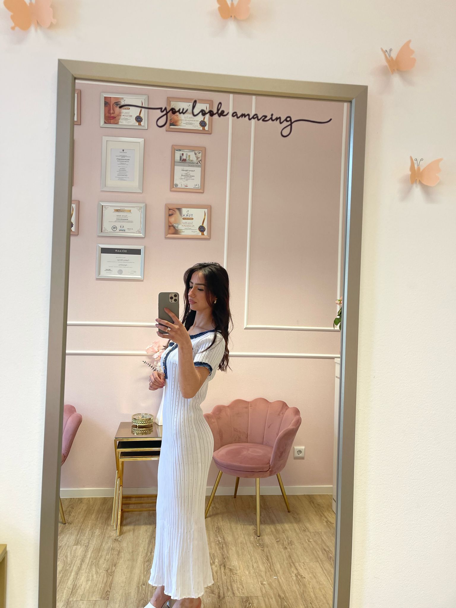 Parisian | Knitted Zomerjurk Met Jeans Details
