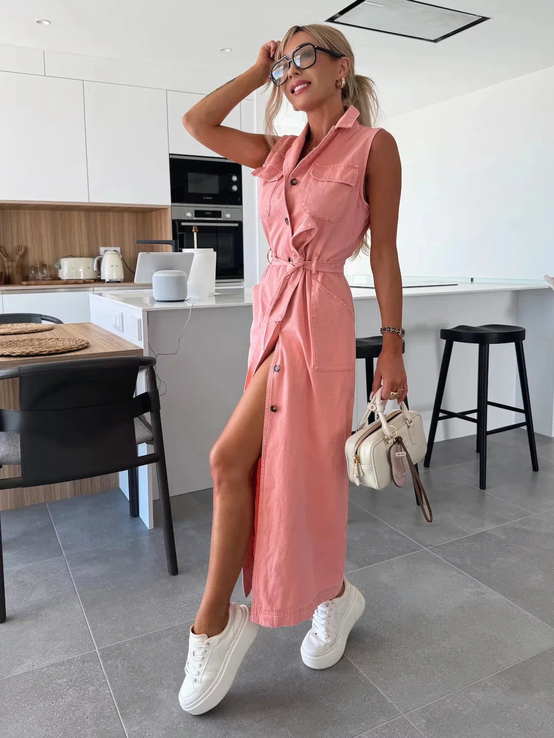 Dina | Maxi Denim Jurk