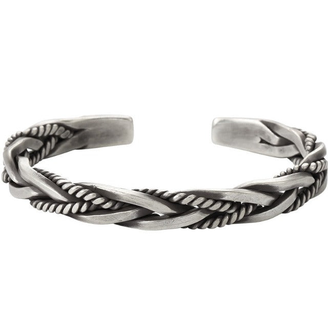 Zilveren Gevlochten Armband Heren