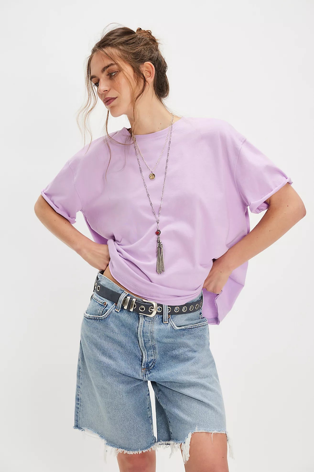 Leila | T shirt met kanten vlinder rug design