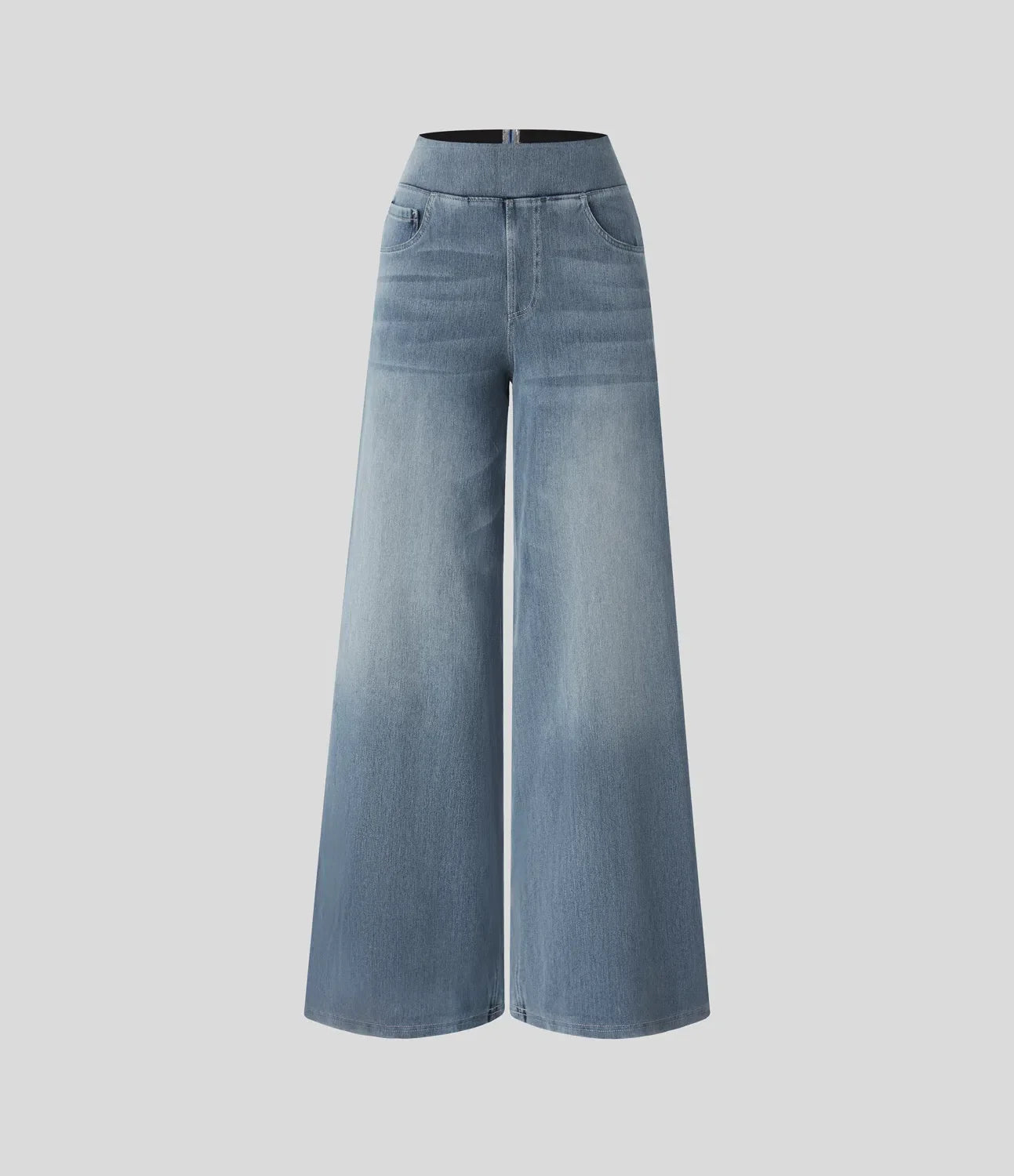 Kim | Elastische broek met hoge taille