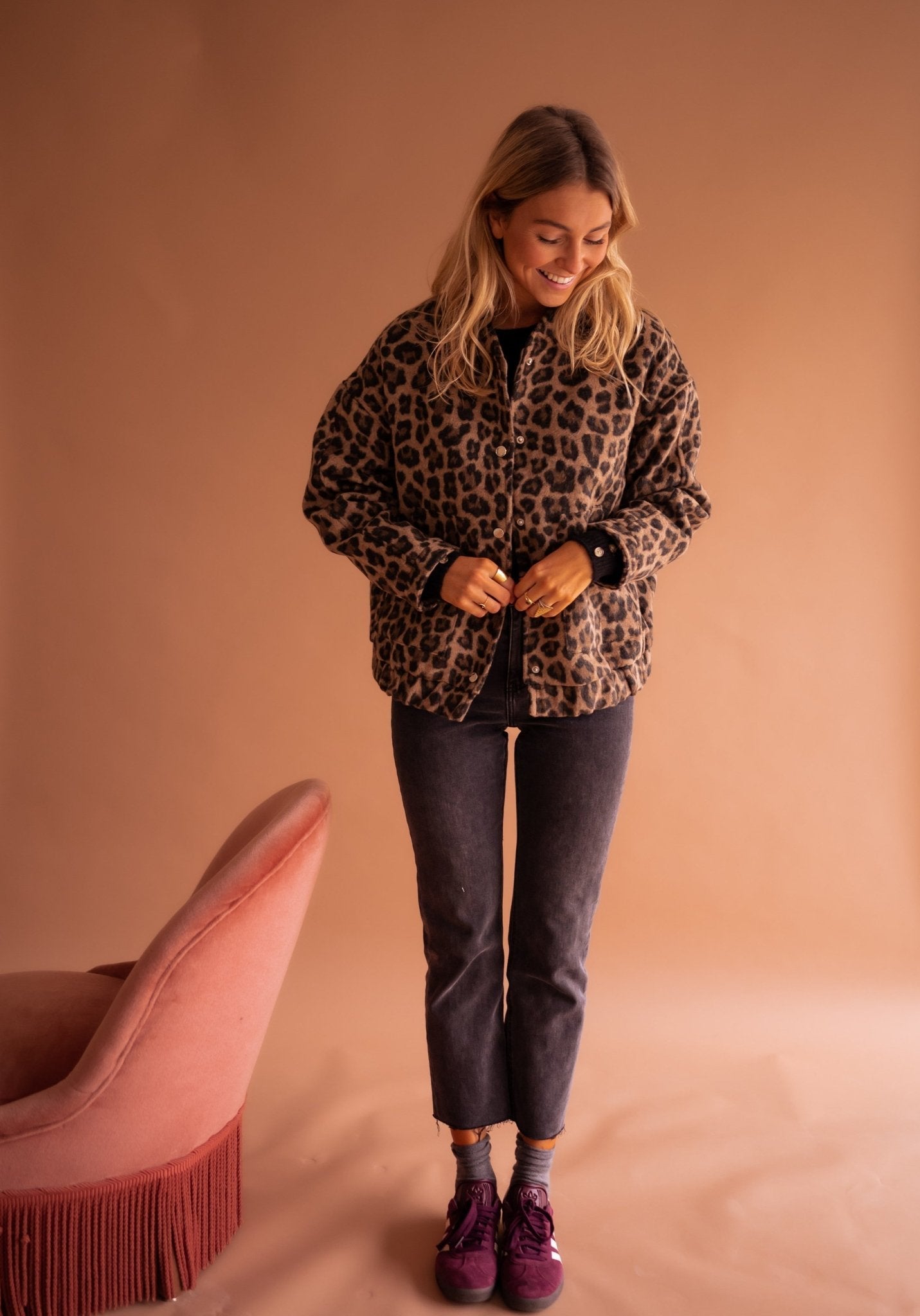 Nora | Jasje met luipaardprint
