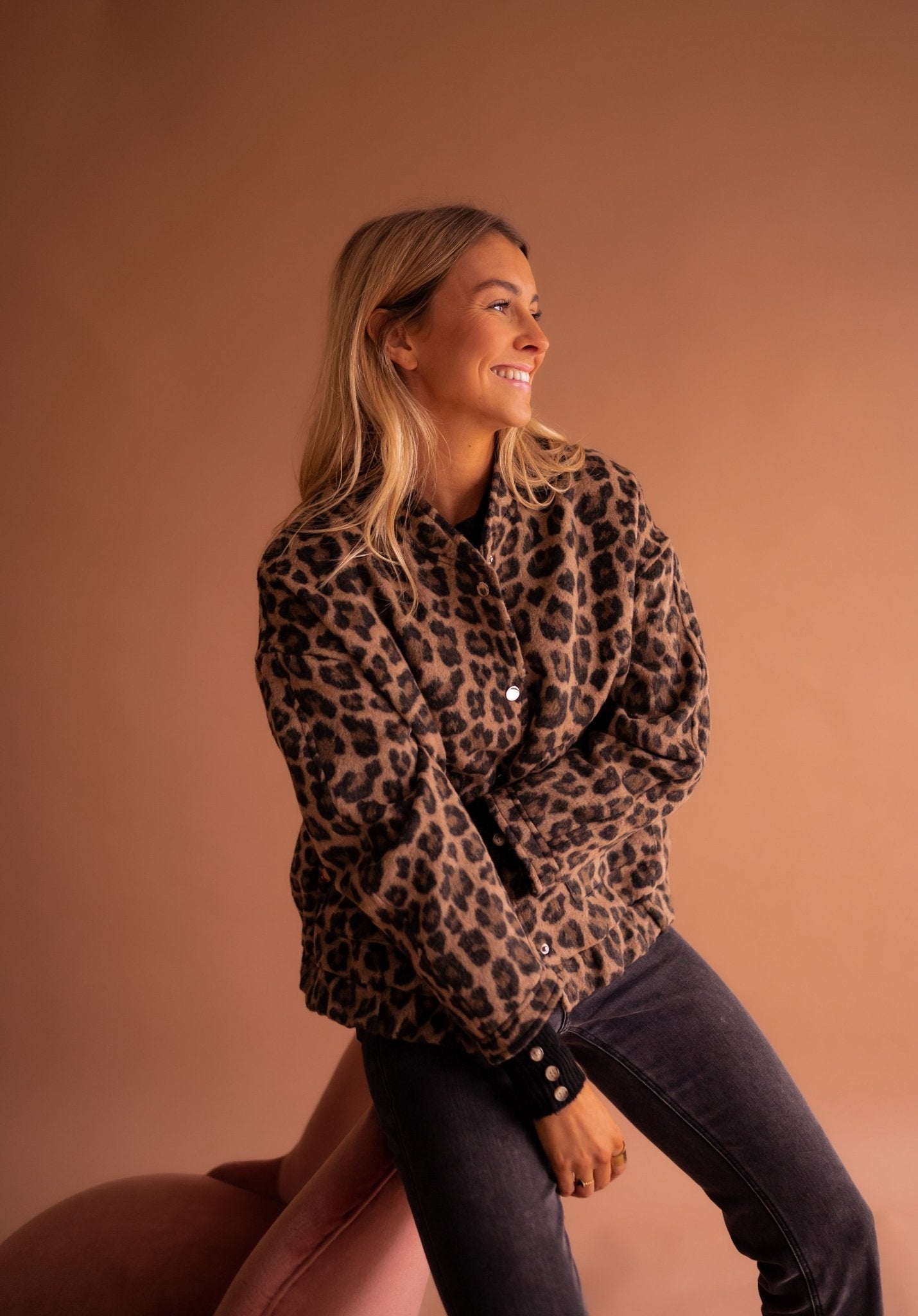 Nora | Jasje met luipaardprint