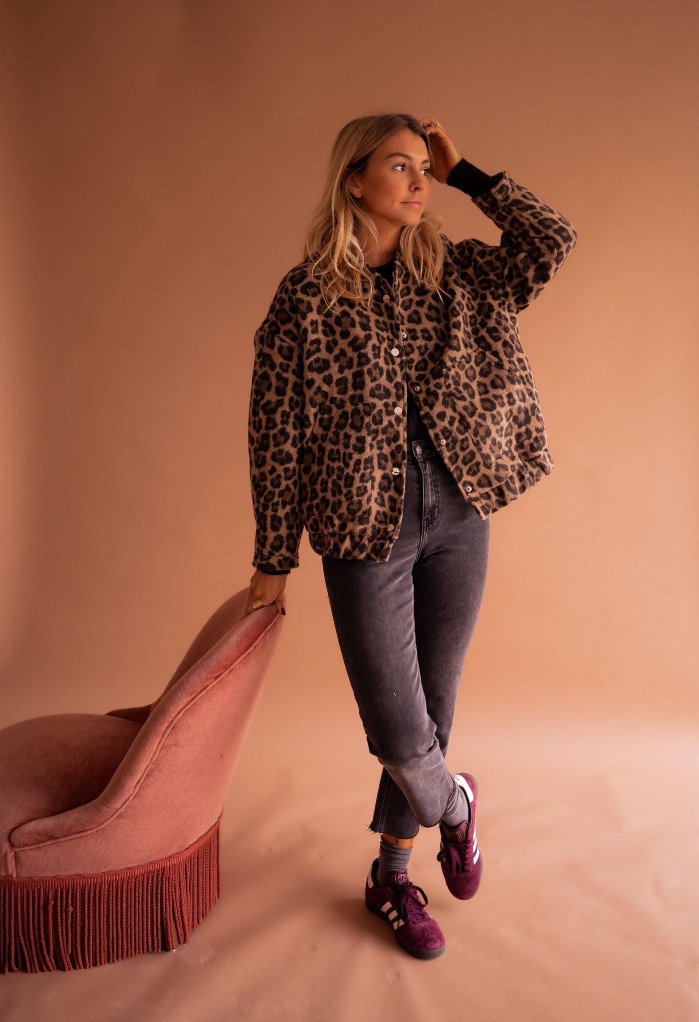 Nora | Jasje met luipaardprint