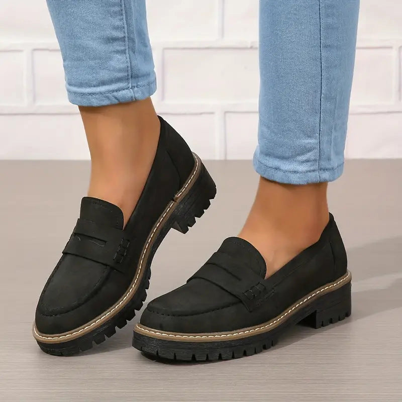 Femke | Comfortabele chunky platform loafers voor dames
