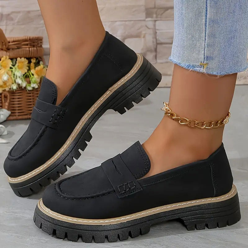 Femke | Comfortabele chunky platform loafers voor dames