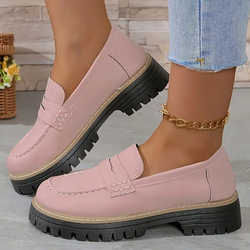 Femke | Comfortabele chunky platform loafers voor dames