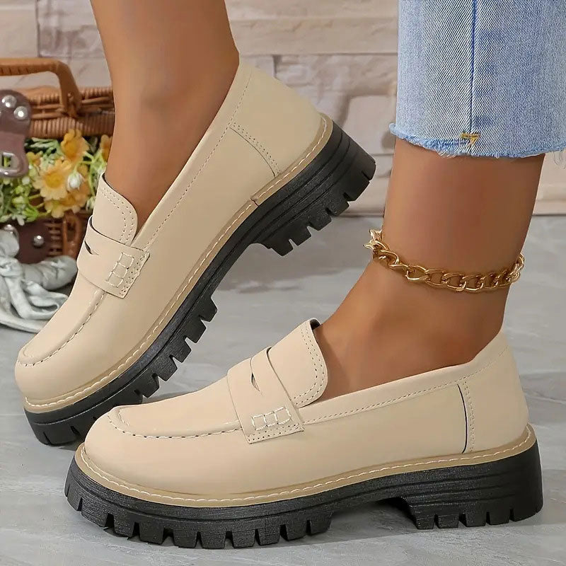Femke | Comfortabele chunky platform loafers voor dames