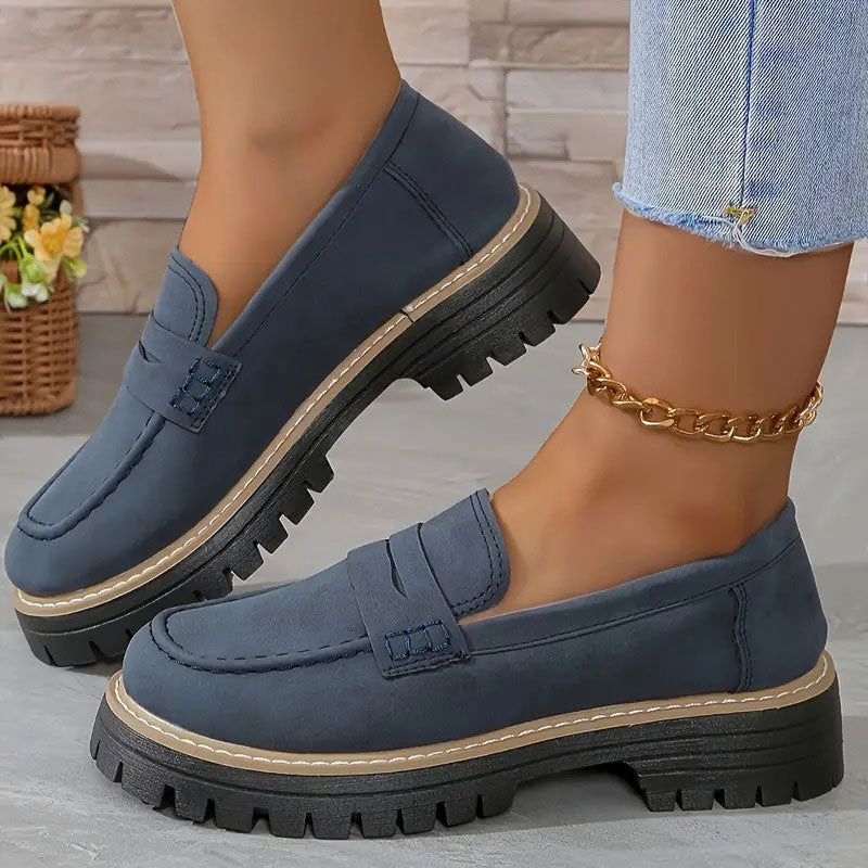 Femke | Comfortabele chunky platform loafers voor dames