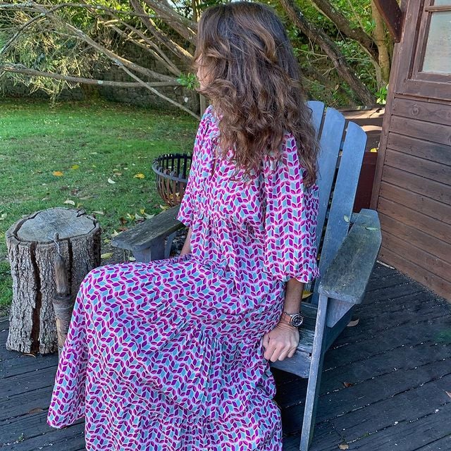 Mexi | Boho Jurk Met Puff Mouw Design