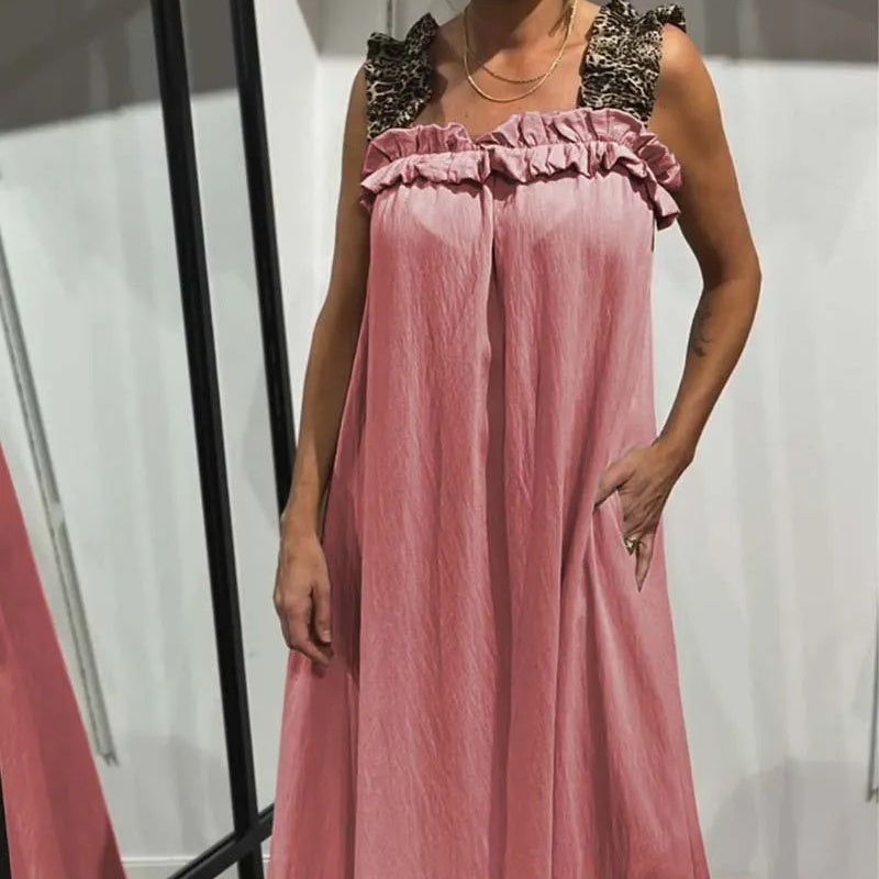Feza - Casual mouwloze jurk met zakken