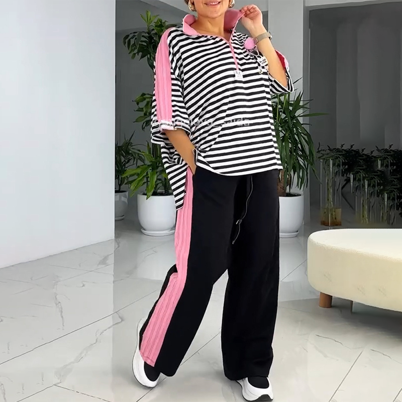 Tina | Trendy Gestreepte Set