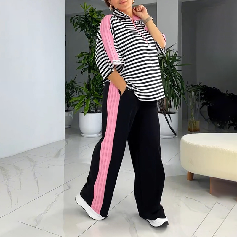 Tina | Trendy Gestreepte Set