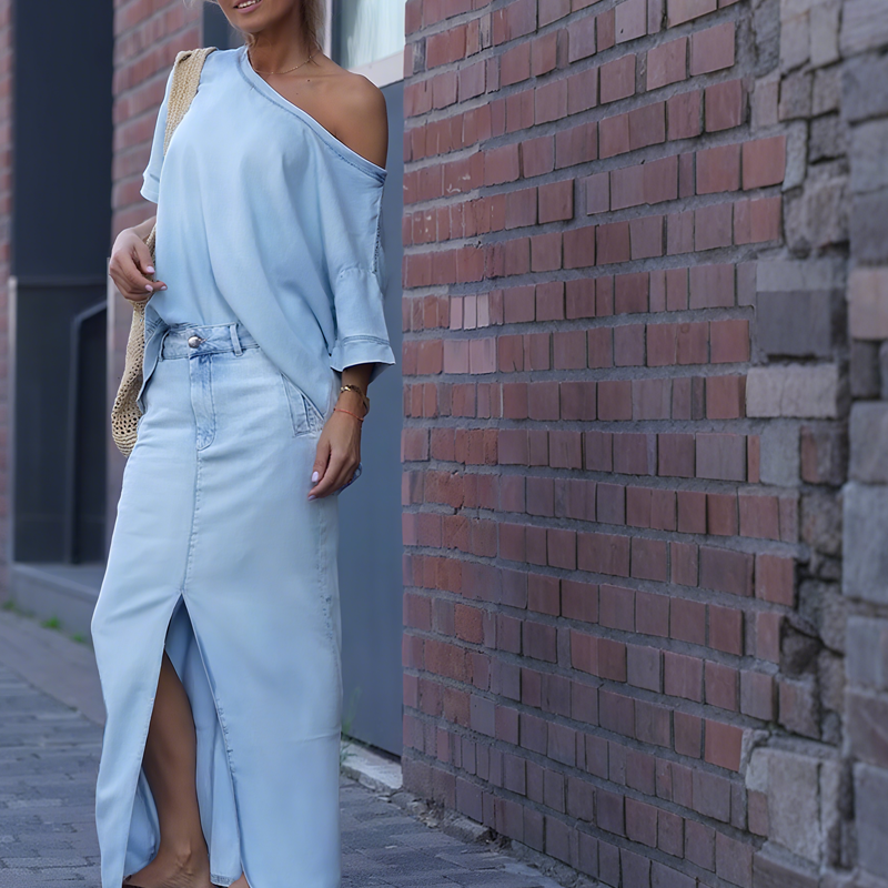 Elena – Denim Chic Set