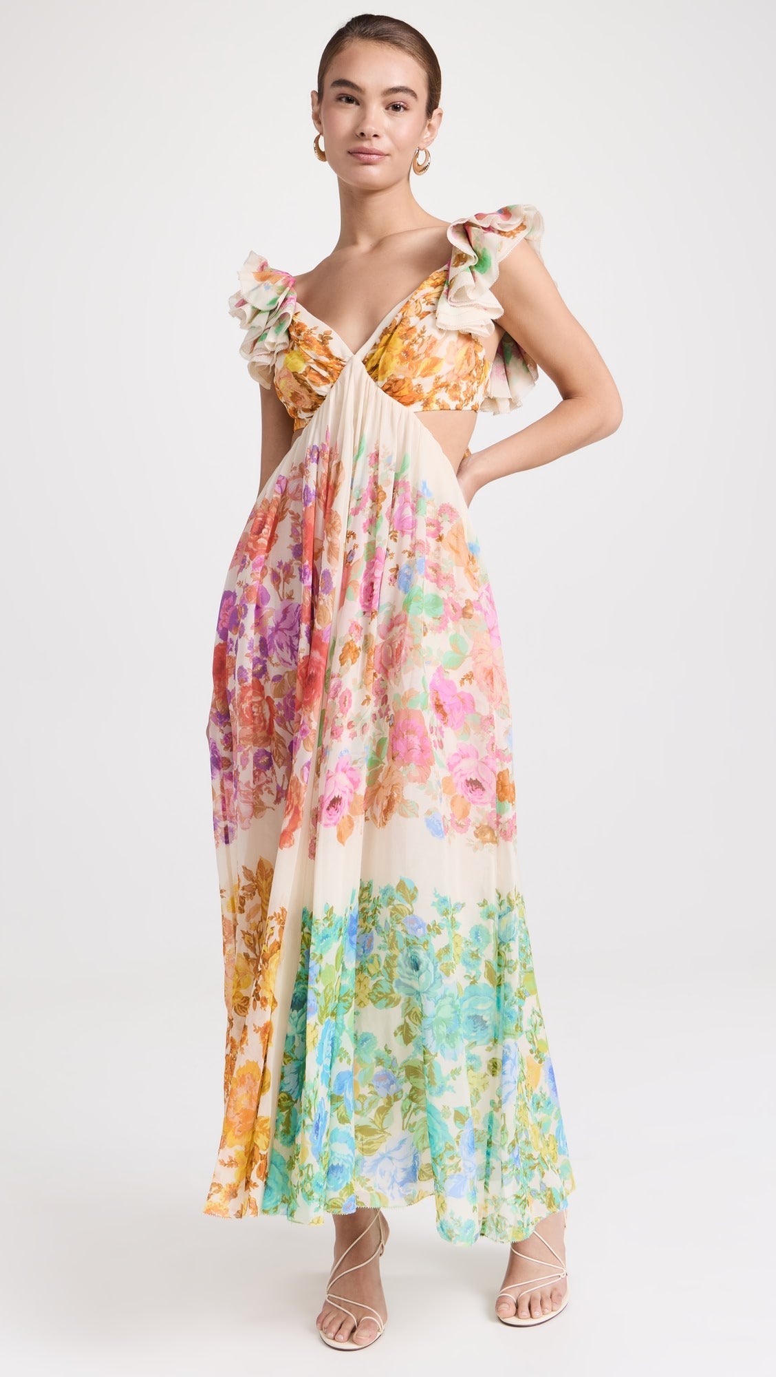 Liva | Maxi Jurk met Bloemenprint